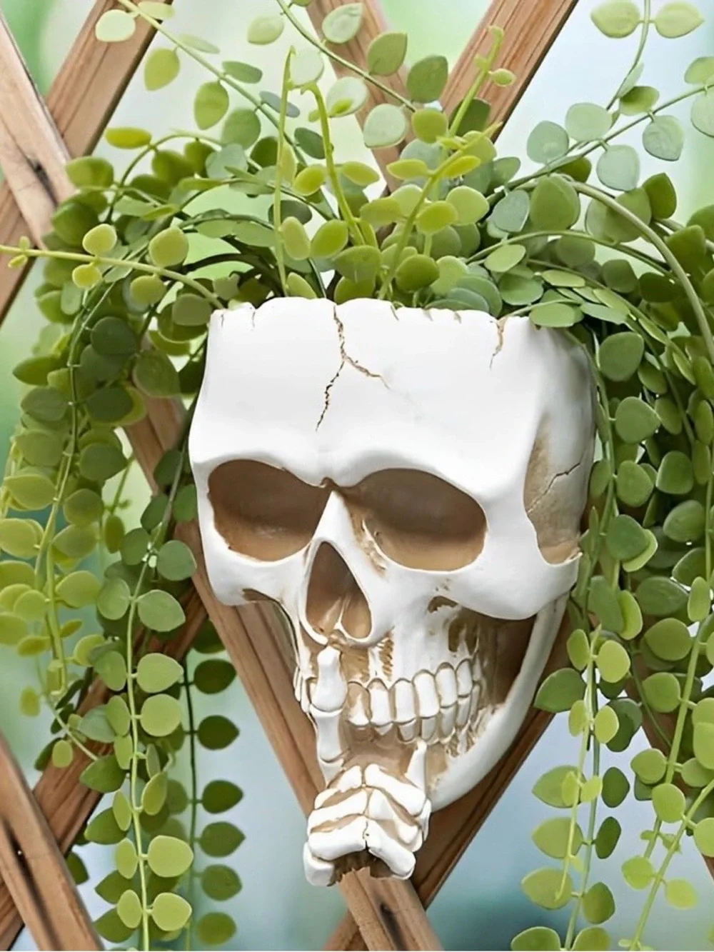 👻NEW - “DON’T SPEAK” Spooky Skull Wall Flowerpot - 7.87×5.12 inches